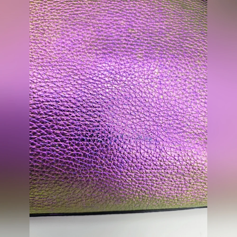 RARE! Bespoke Coach Hologram Oil Slick Taylor Tote & Wallet Set w/ Rexy Charm - Picture 16 of 17